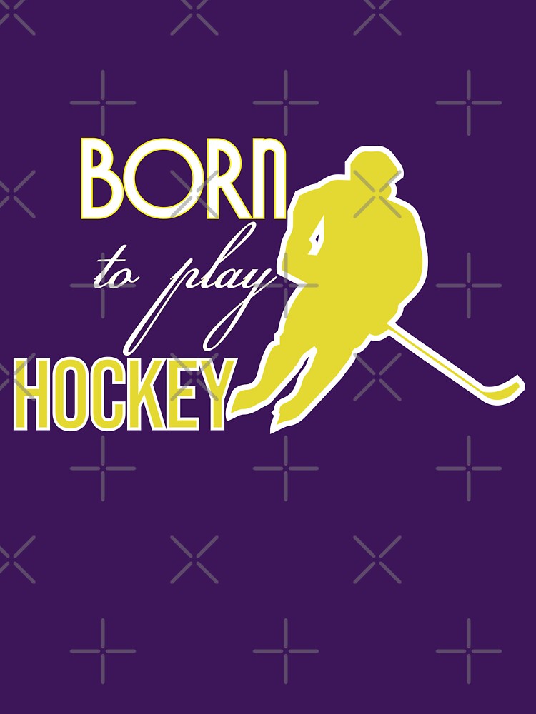 Born to play Hockey T-Shirt, for love of the sport tshirt by wasimedox