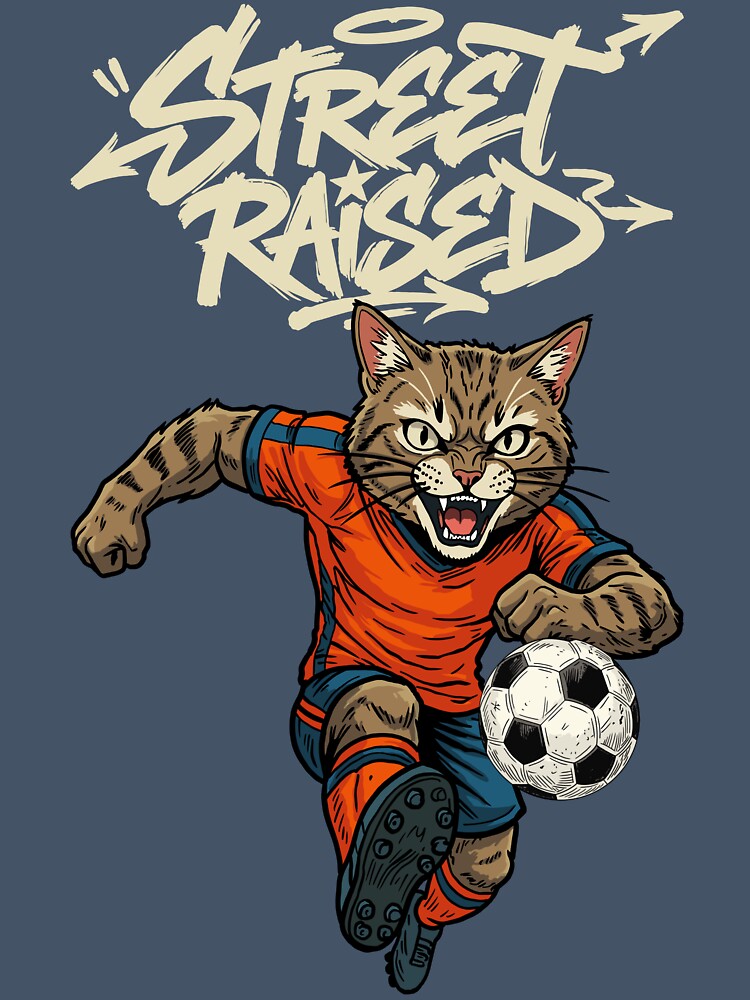 Street Raised Soccer Cat by CARPIO Creations
