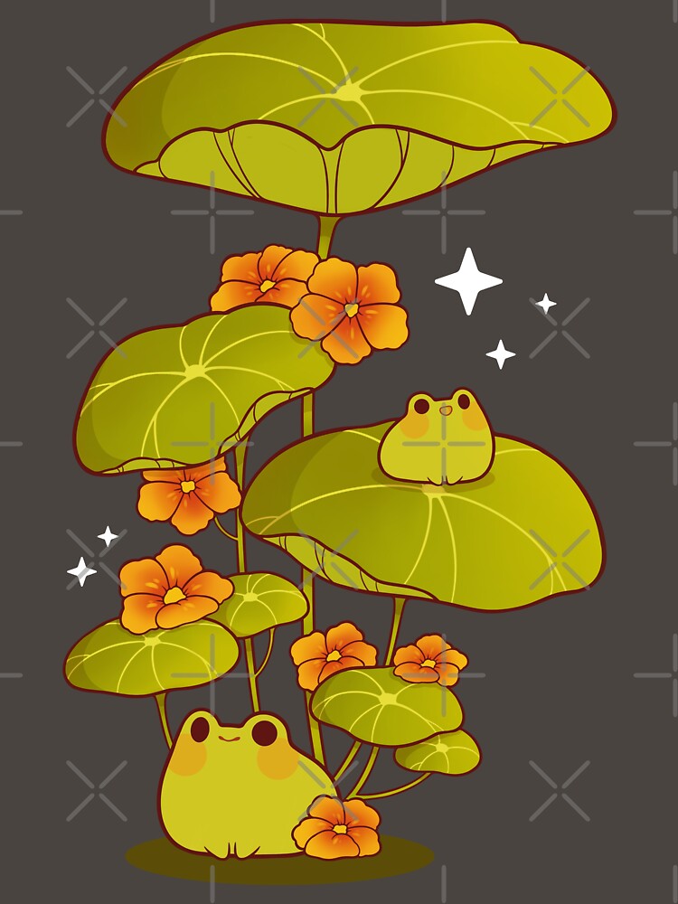 Happy froggies with flowers by Rihnlin