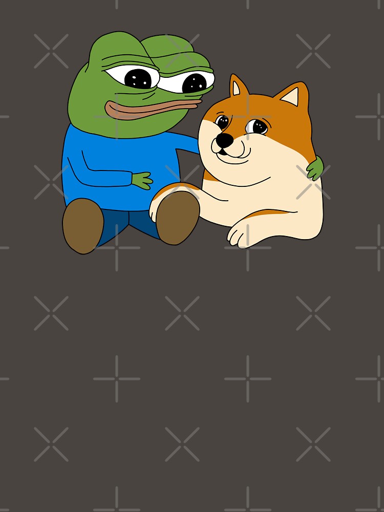 Peepo and Doge Best Frens by MrBigBadger