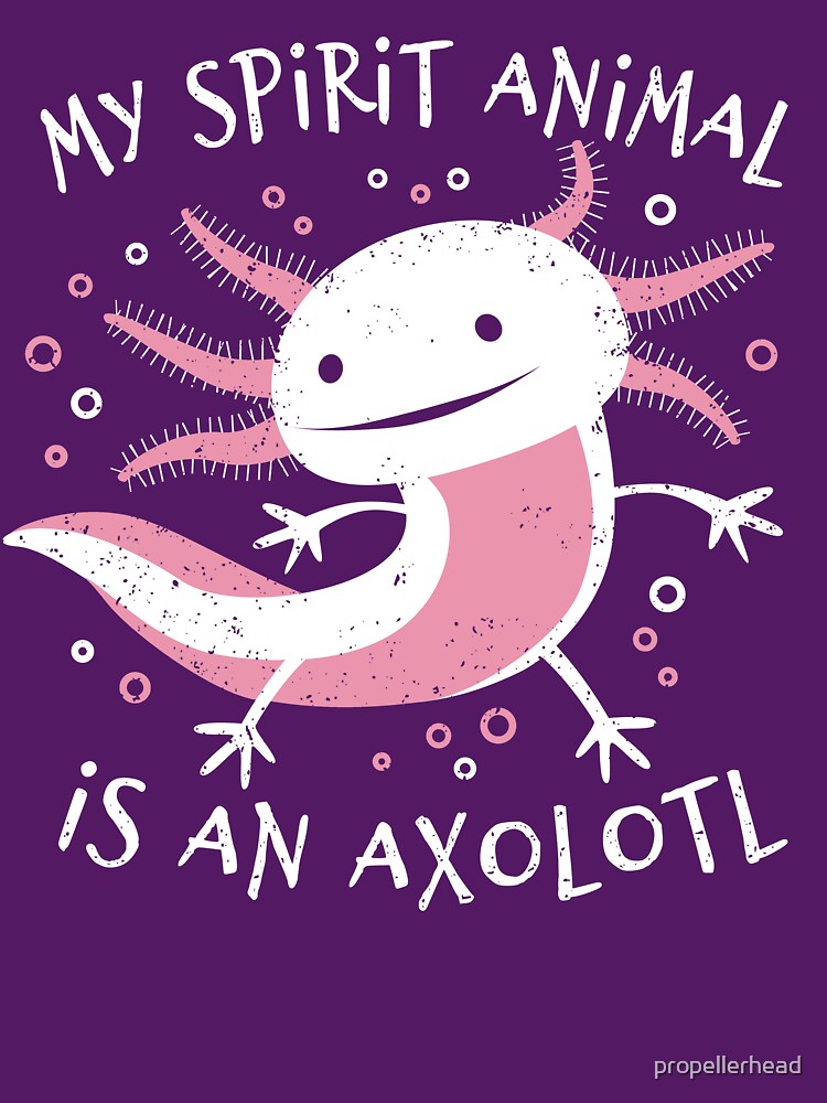 Cute Amphibian - My Spirit Animal Is An Axolotl by propellerhead