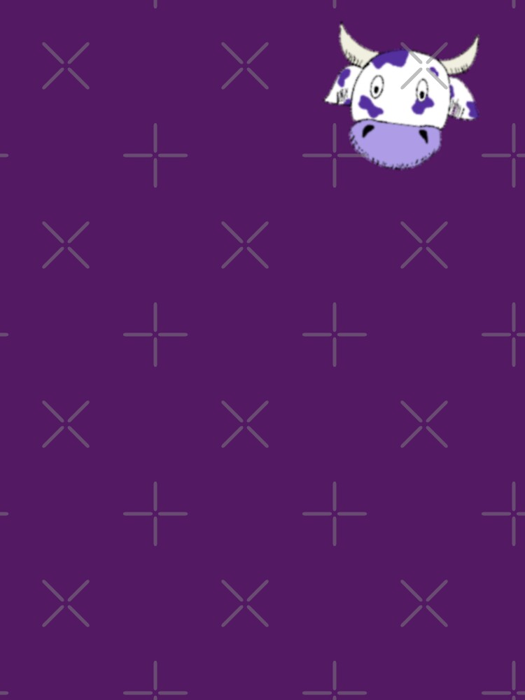 purple cow head by CRTlexa