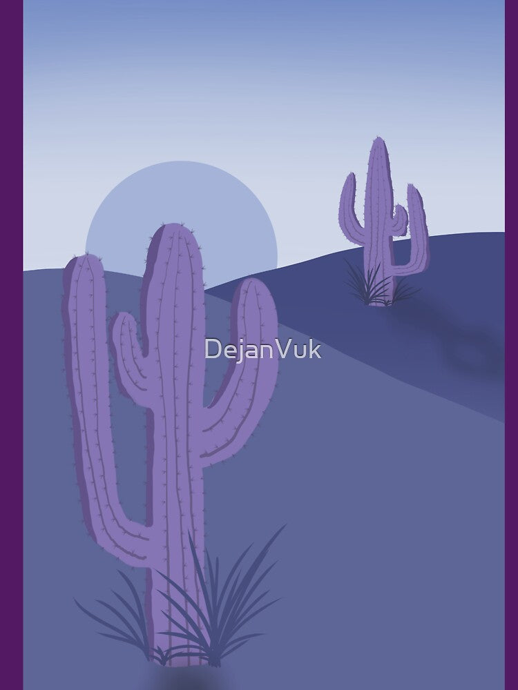 Cactus 10 Desert Night by DejanVuk