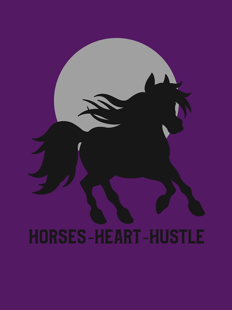 Horses, Heart, Hustle | Ladies Horse Shirts by SilverMapleTees