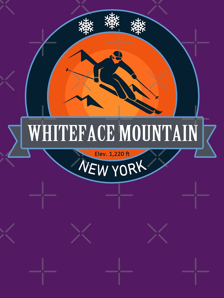 Whiteface Mountain New York Skiing Badge by Wanderful-roads