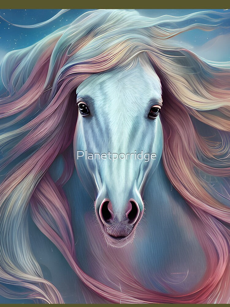 Beautiful pale horse by Planetporridge