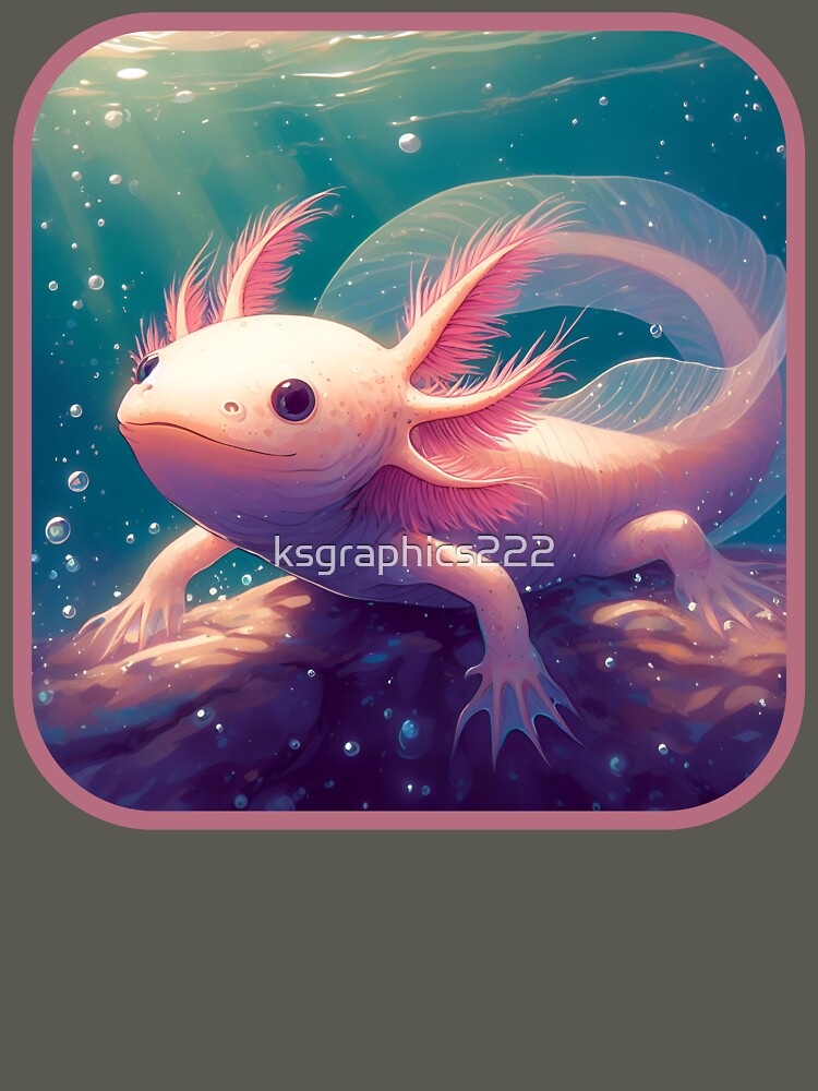 Axolotl Art #21 | Axolotl Lovers by ksgraphics222