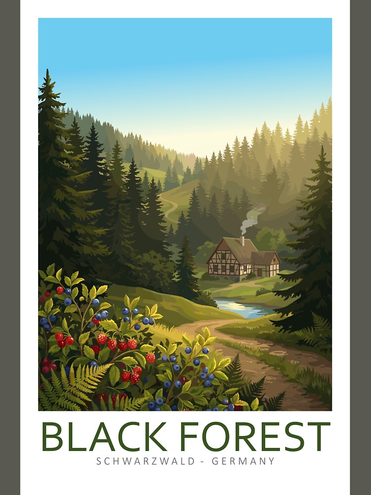 Black Forest Schwarzwald Germany - Travel Art by Marciolini