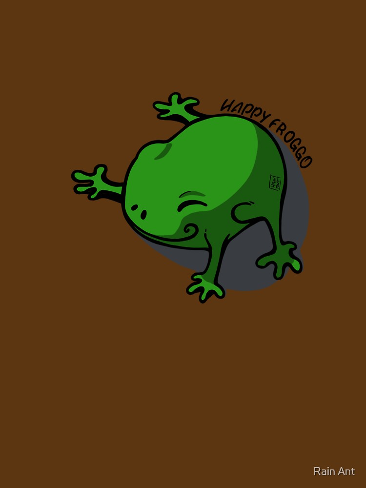 Happy Froggo – Funny Cute Frog by Rain Ant