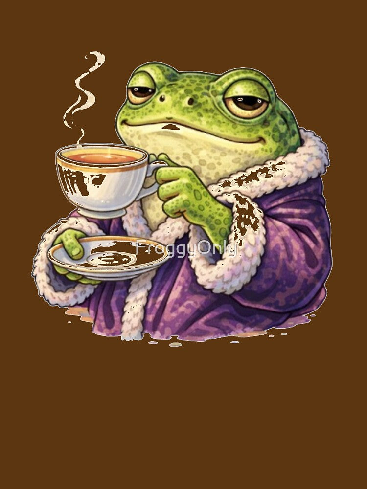 King frog in a cup of tea by FroggyOnly