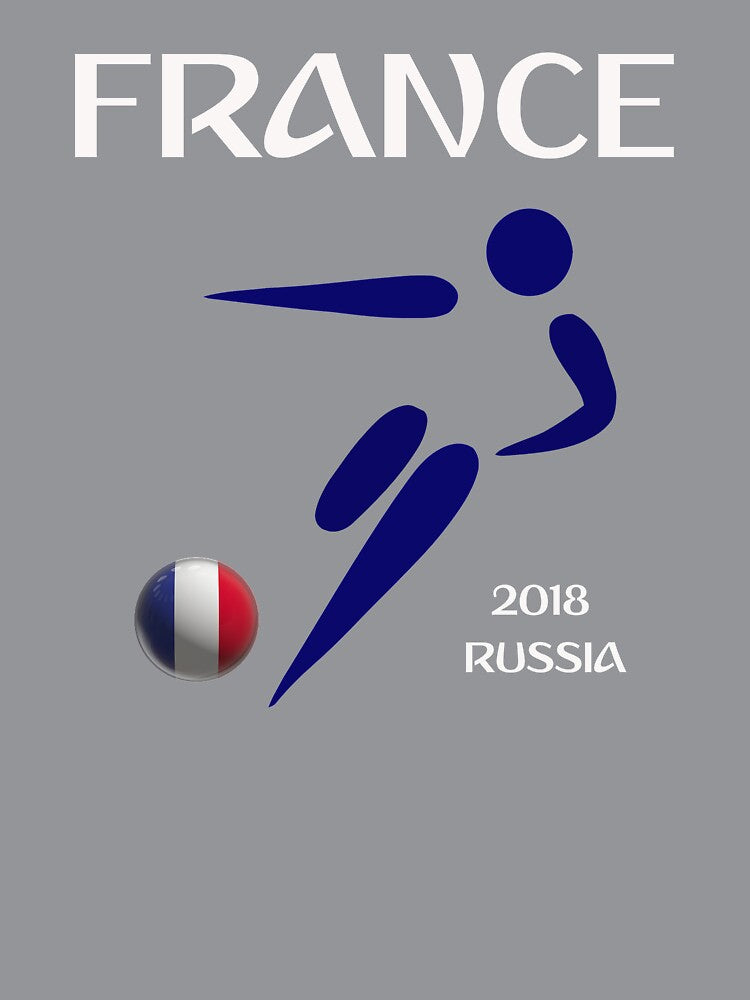 France 2018 Russia Soccer Design by CrookedCreek