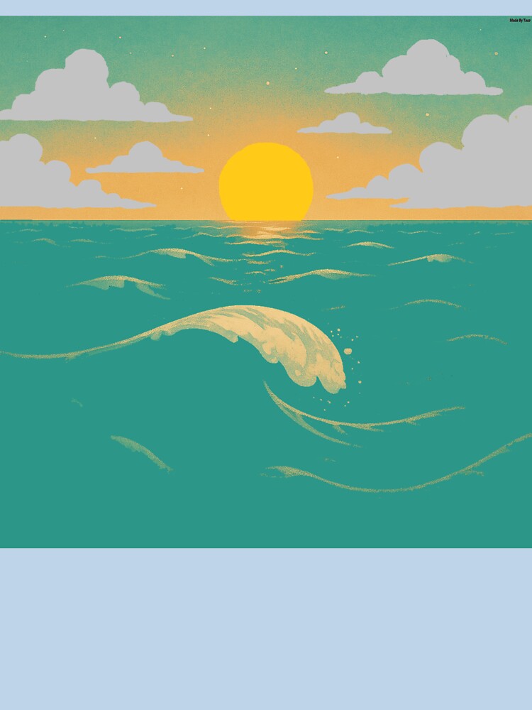 Ocean Water Waves Sunset by tacoDaBomb
