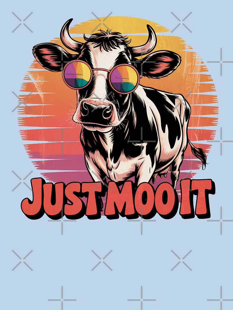 "Just Moo It" - Funny & Unique Cow Design | Cow Nation by CircinusStore