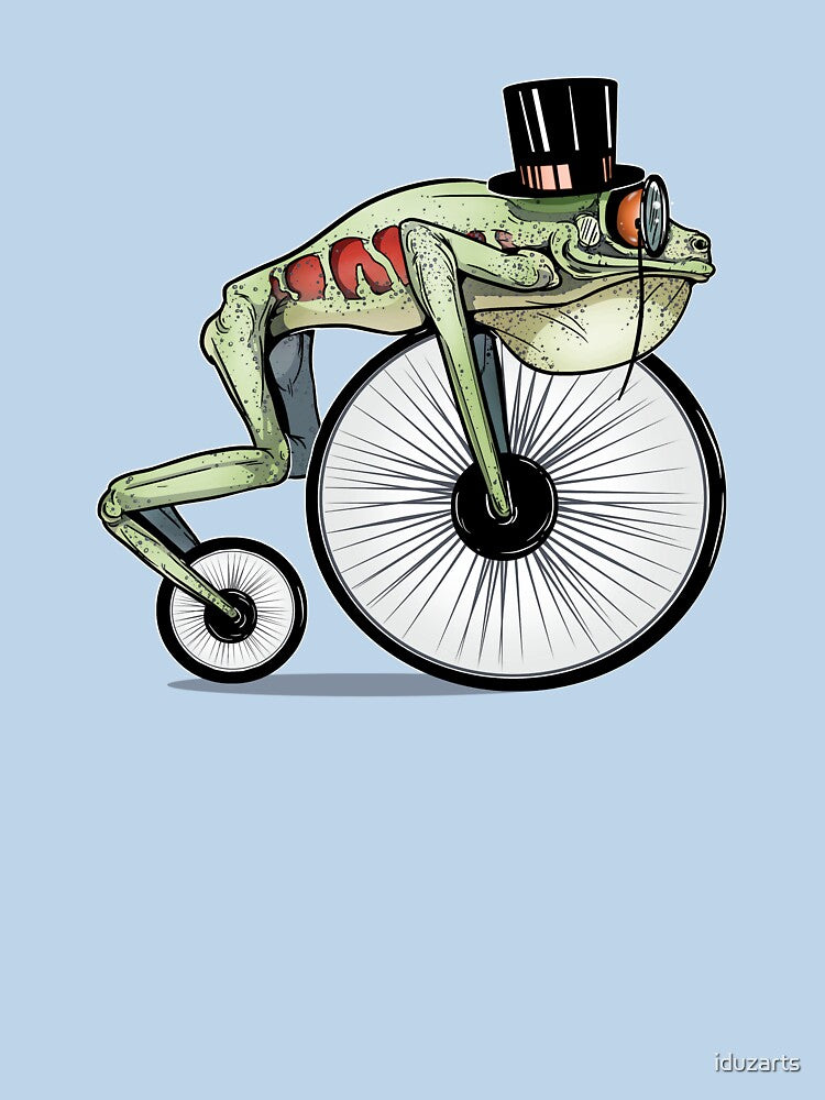 Penny Farthing Bicycle Frog Wheels by iduzarts