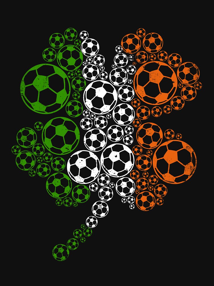 Retro Soccer Shamrock Lucky Clover Irish St Patricks Day by DanielBaxteri