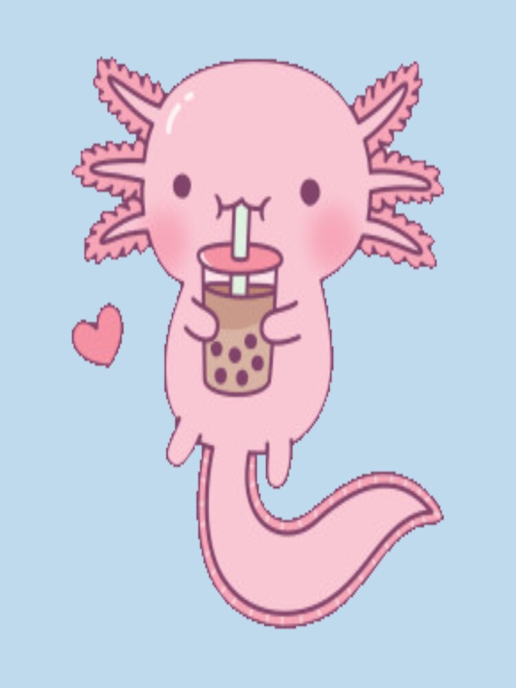 Cute Axolotl Loves Boba Tea by starshop ⭐⭐⭐⭐⭐