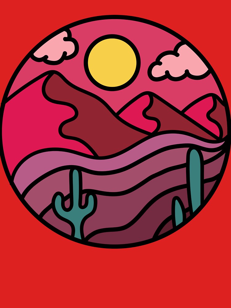 Desert Lover Tshirt, Retro Desert Tee, Desert Artwork T-shirt, Desert T shirt, Desert Sun Gifts by MOONhumans