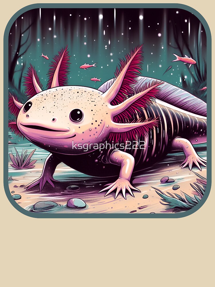 Axolotl Art #32 | Axolotl Lovers by ksgraphics222