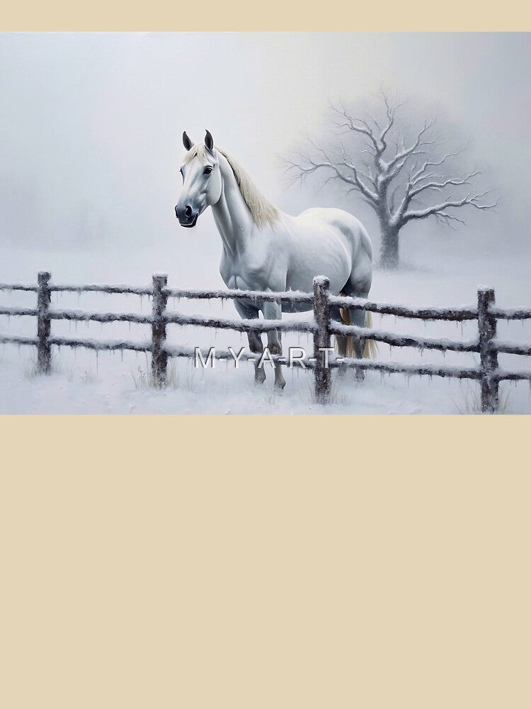 White Wild Horse by M-Y-A-R-T-