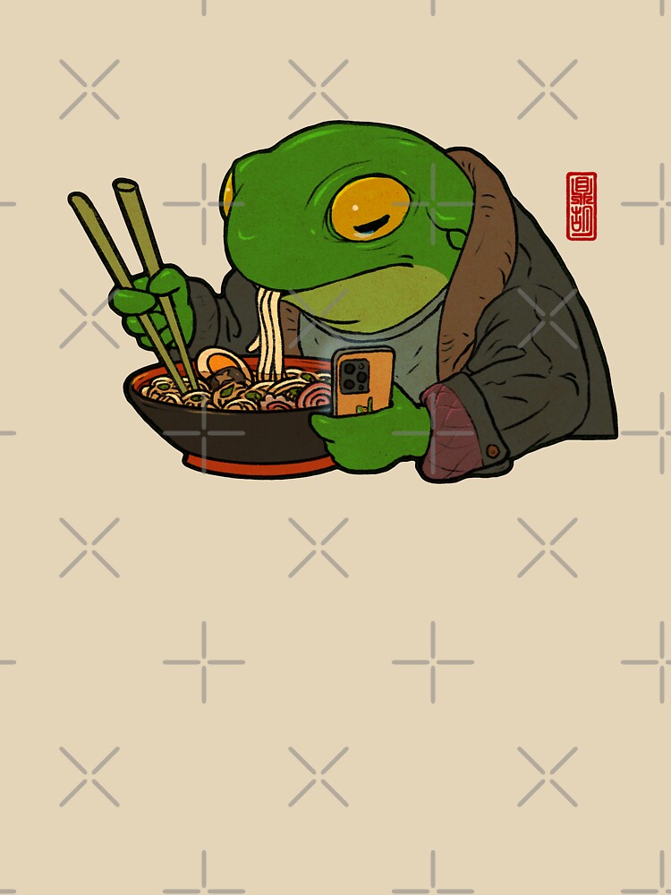 Ramen Lover Frog by DingHuArt