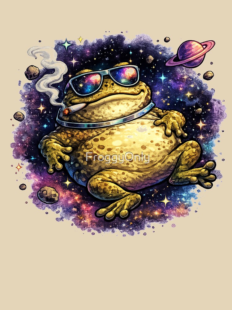 Astronaut toad in vibrating space by FroggyOnly