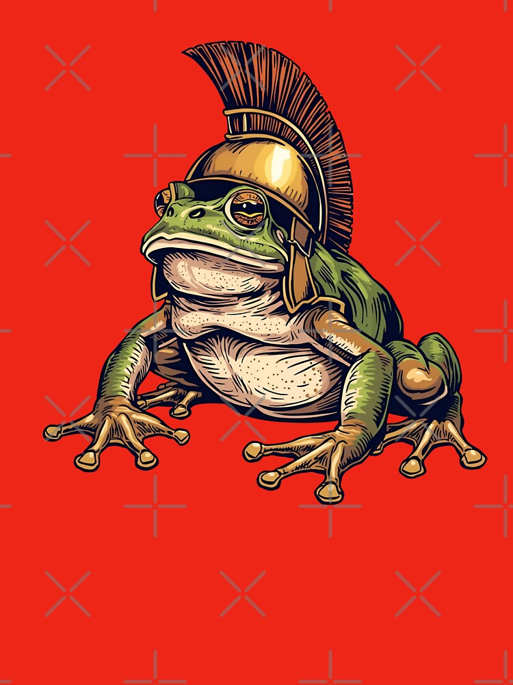 Gladiator Frog – Warrior Amphibian in Battle Gear by Art-Design-EM