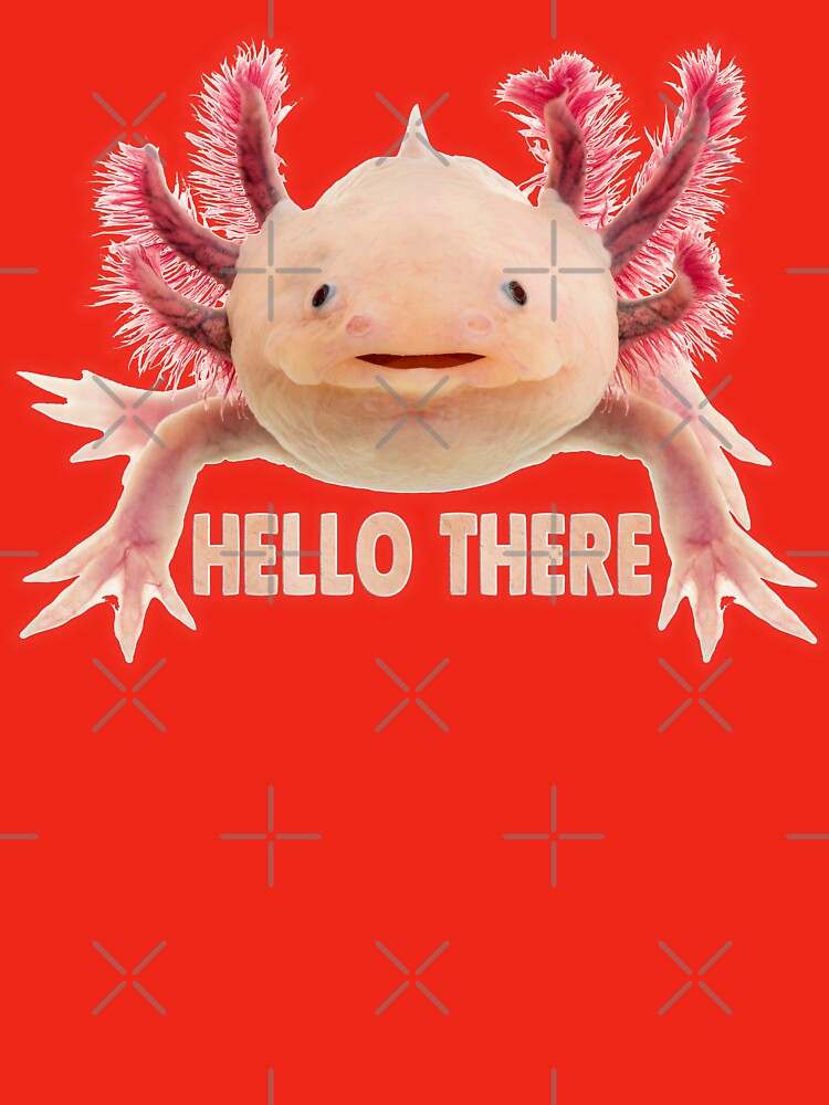 Axolotl Telling To You 'HELLO THERE' by Phantasmal-2-do