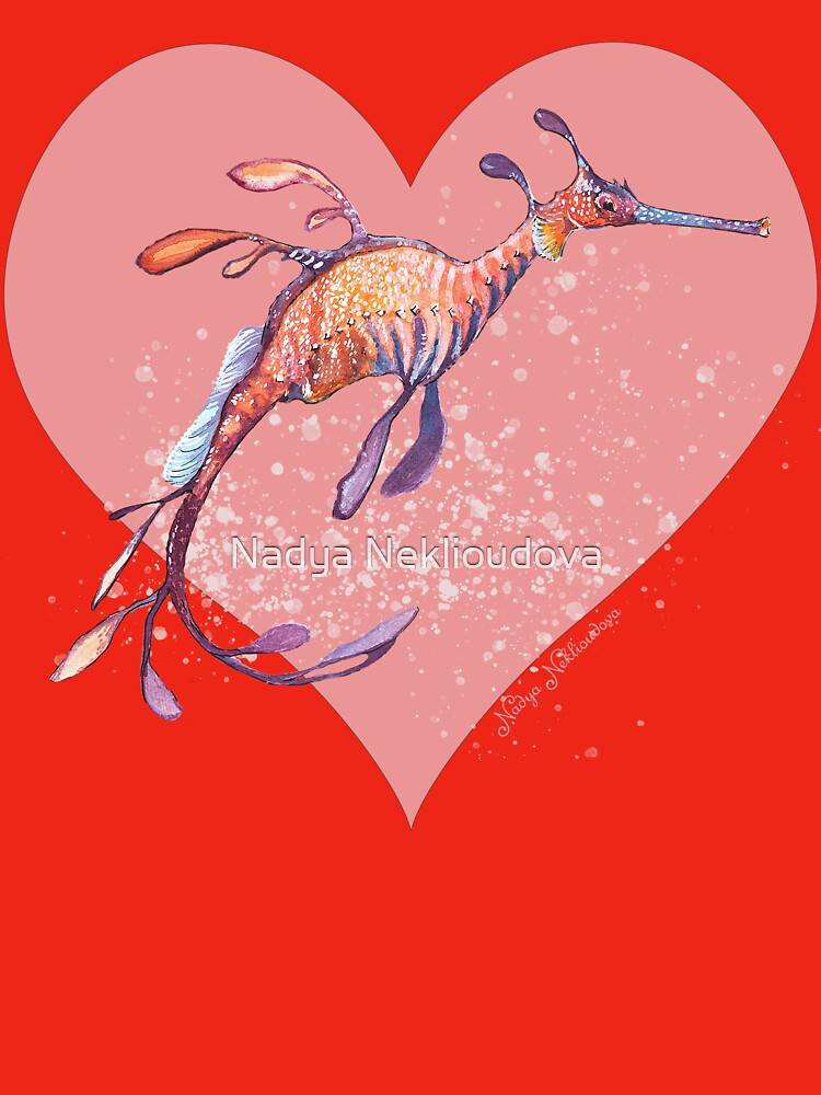 I Heart Sea-Dragons - Valentine's Day by Nadya Neklioudova
