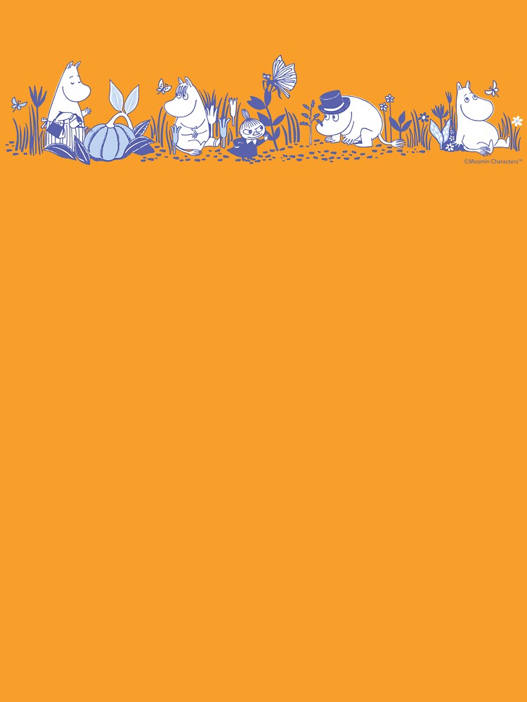 Moomin Moomintroll And Co In Nature Blue Print by MoominStore