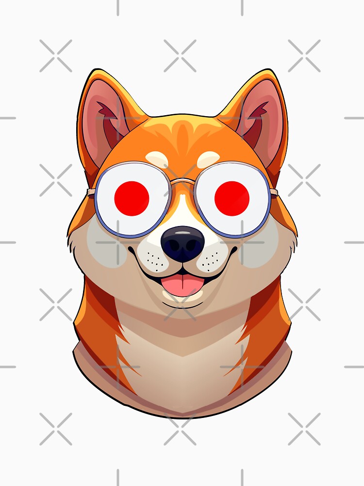 Vintage Patriotic Shiba Inu Japanese Flag by DreamBrushy