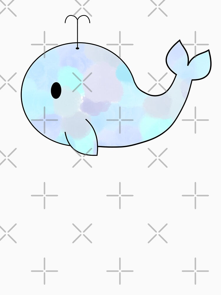 Watercolor Whale by TheeForestFox Shop