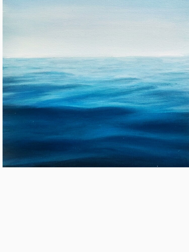 Floating on the ocean acrylic painting by UnaBonitaArt