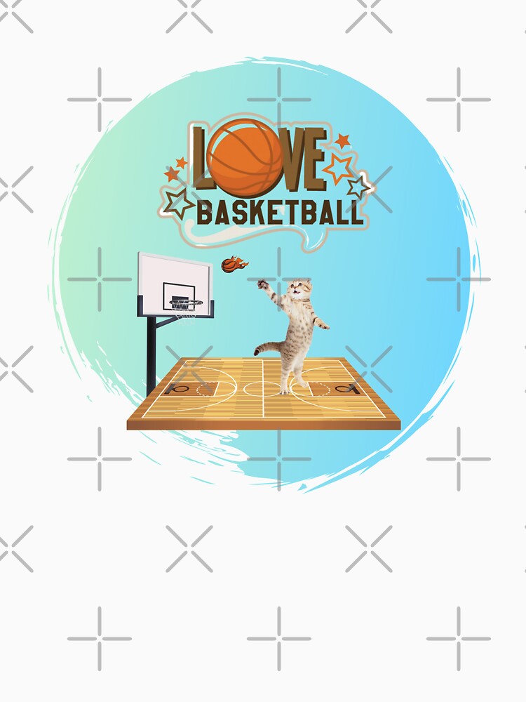 Love Basketball Funny Cat Basketball Cat Gift Sports by OMG Outfits