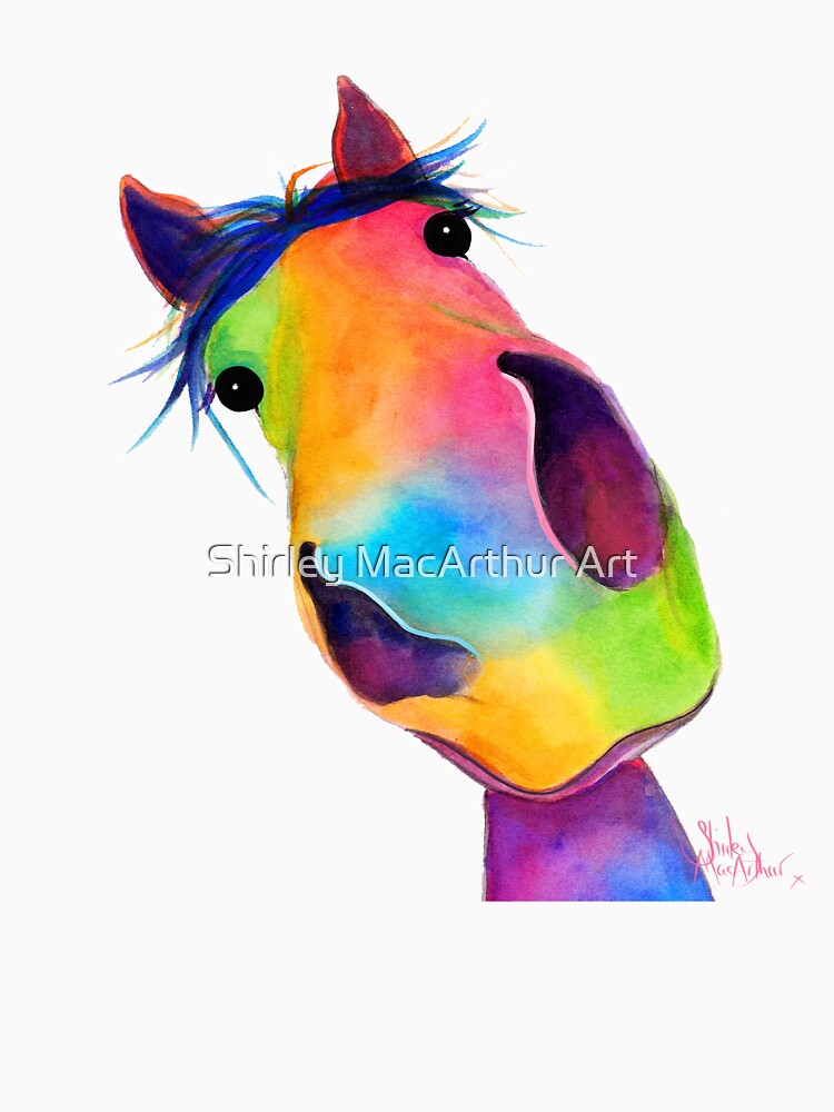 HoRSe PRiNT, ANiMaL PRiNT ' HaPPY G&T ' BY SHiRLeY MacARTHuR by Shirley MacArthur Art