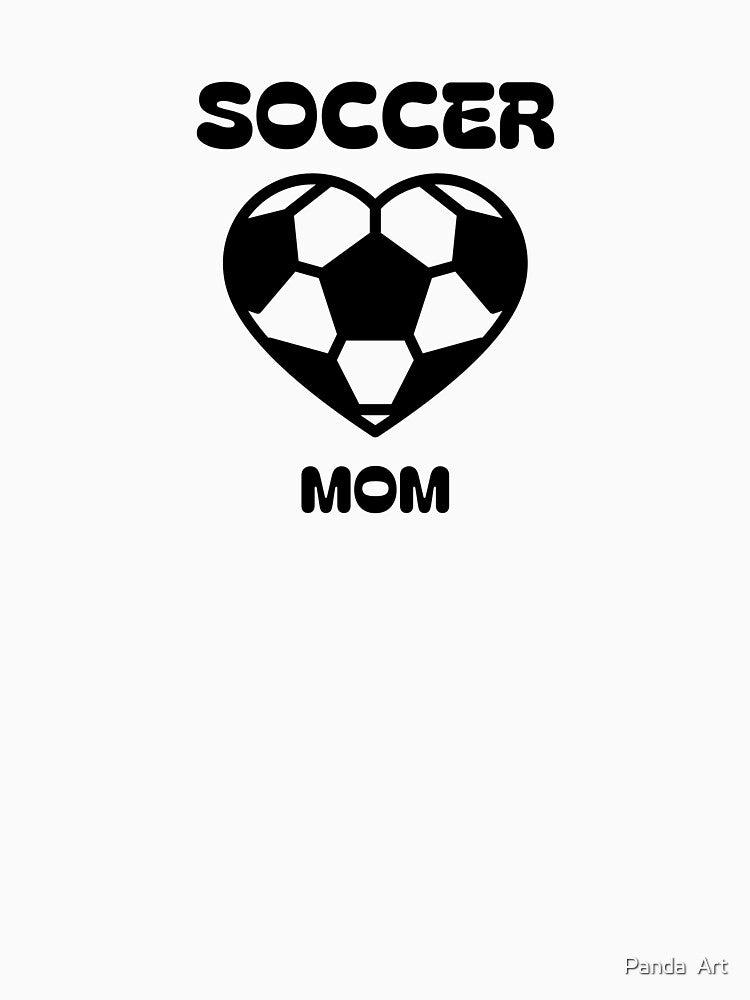 Soccer mom football heart shape design mother love soccer mother's day by Panda  Art