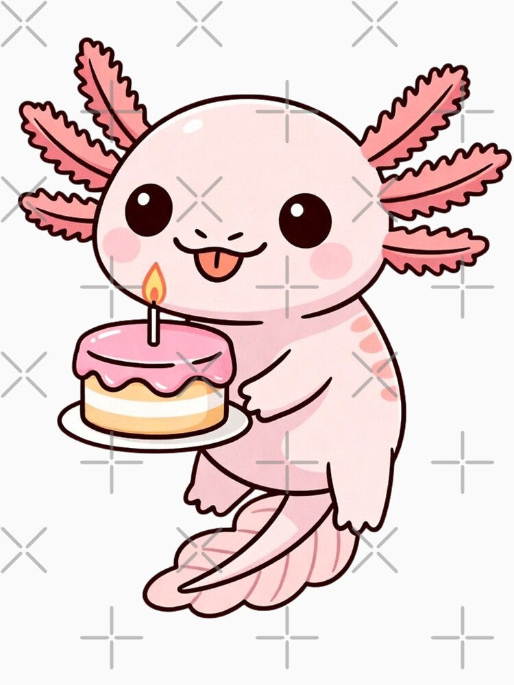 Funny Axolotl Birthday Pun Design by GrumpySableye