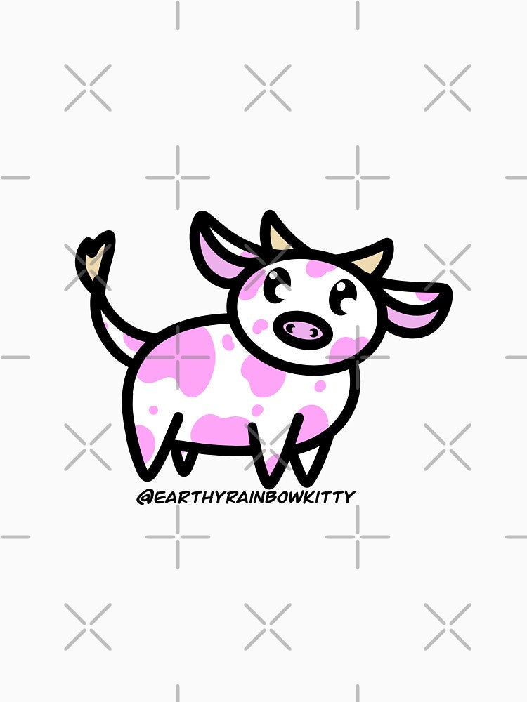 Berry the strawberry Cow by Cosmic Kitty Colors