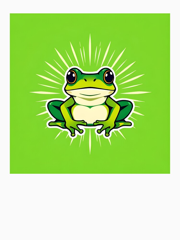 Cute Frog Logo – Adorable Amphibian Cartoon Graphic Design by Setris Designs