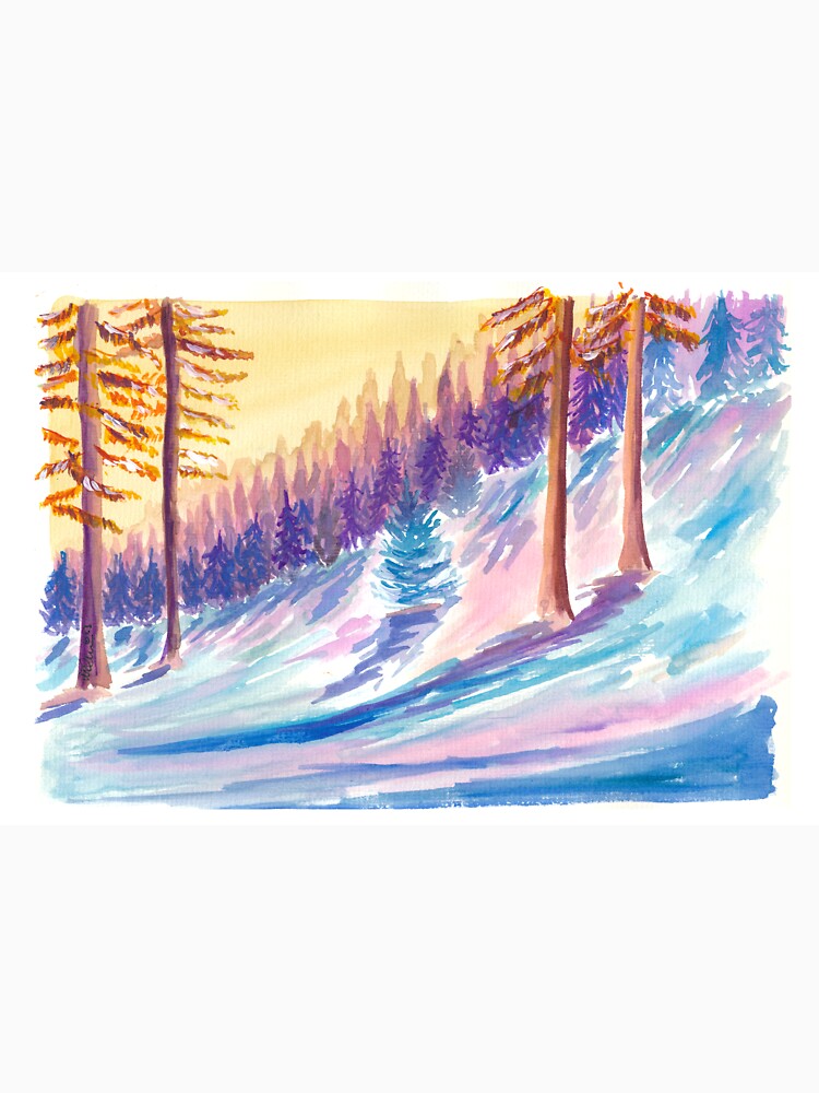 Late Afternoon Sun in Romantic Winter Forest by artshop77