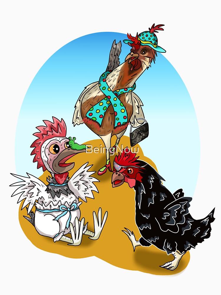The Cartoon chickens of Bebington UK by BeingNow