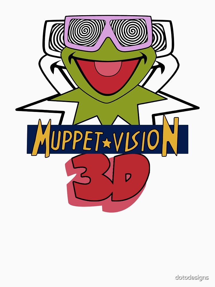 Kermit Muppet Vision 3D (Purple 3D Glasses) by dotodesigns