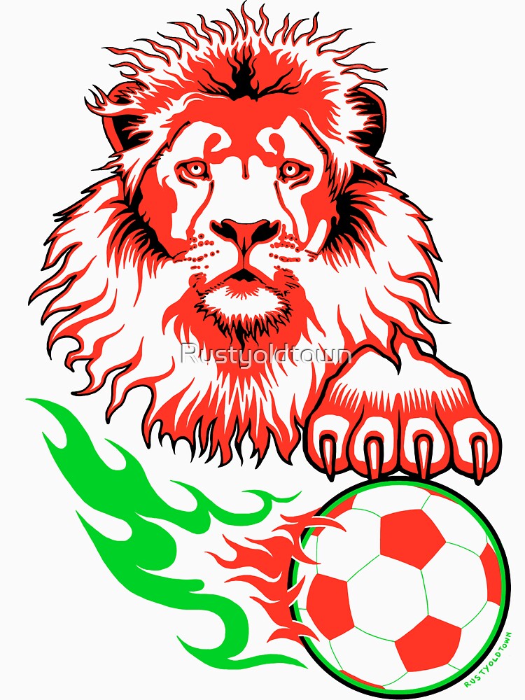 African Soccer Lion by Rustyoldtown