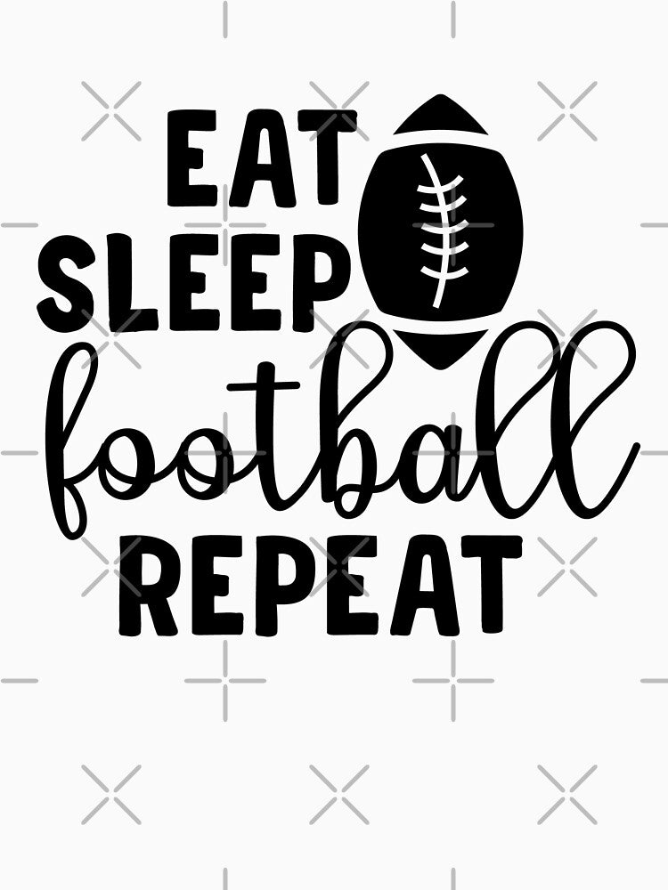 Eat Sleep Football Repeat | Sports | Football by GraffiniTee