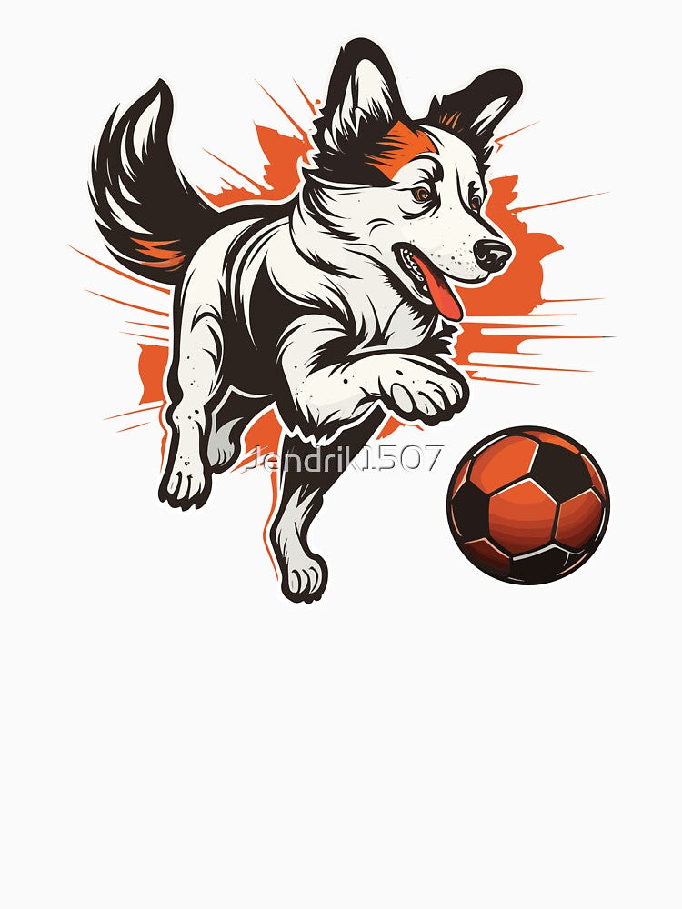 Dog playing soccer by Jendrik1507