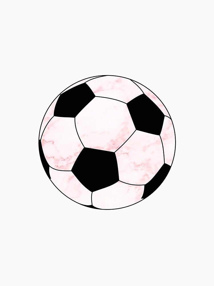 Pink Marble soccer ball by alanarose98