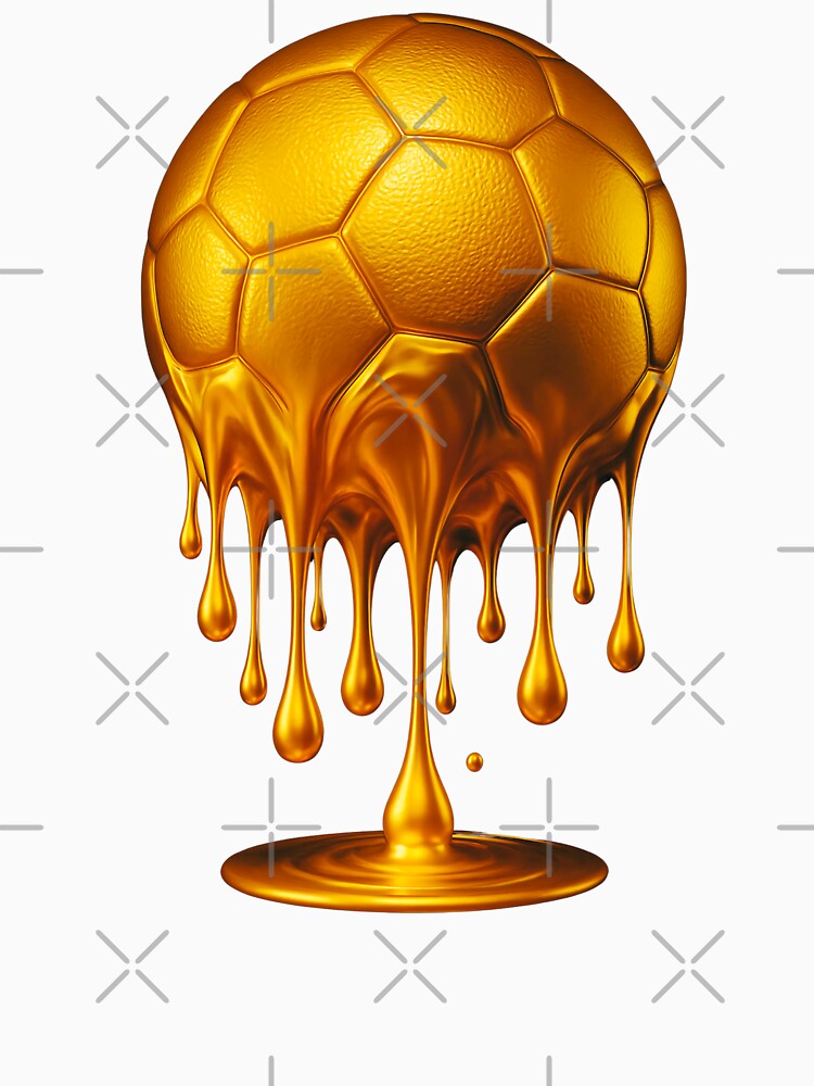 Gold Soccer Ball Drip Soccer Goal by FunToTheFullest