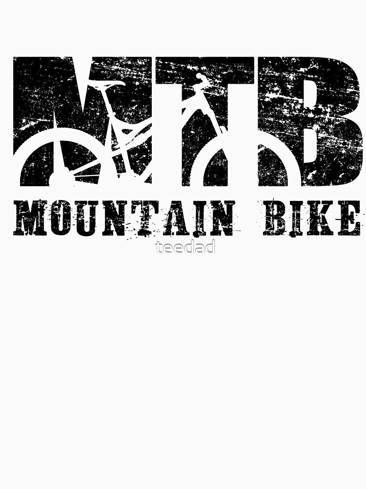 Mountain Bike Distressed and Vintage MTB by teedad
