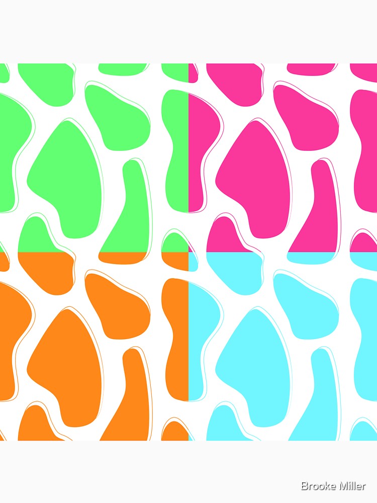 neon cow print by bmiller64