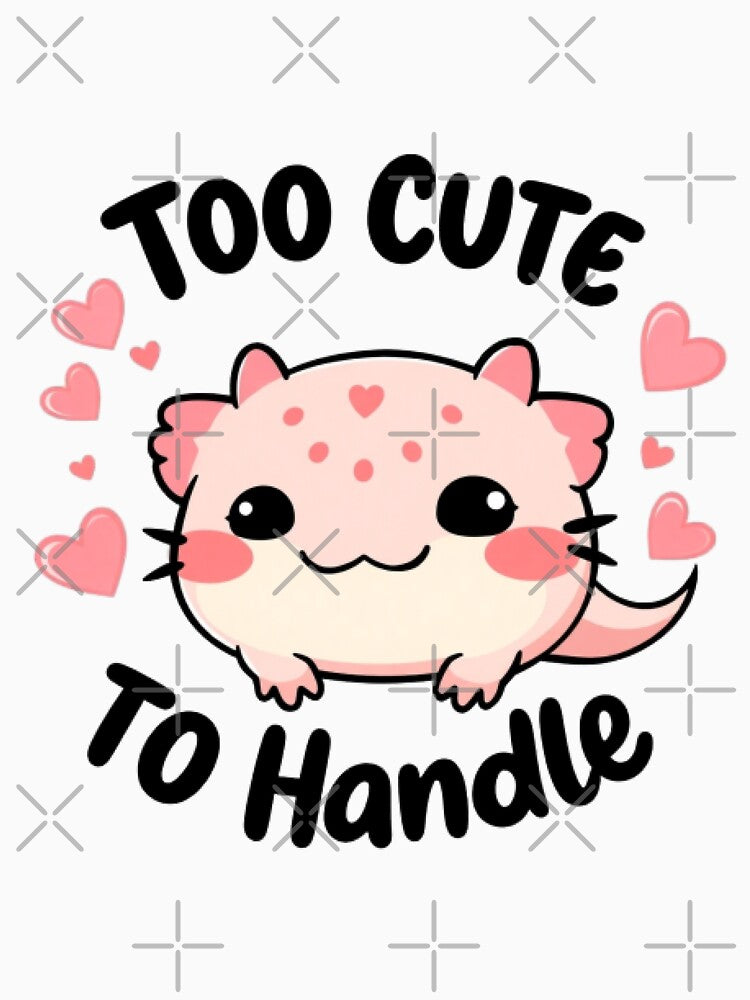 Baby Axolotl Art - Kawaii Amphibian Aesthetic by KhadijaBatool38