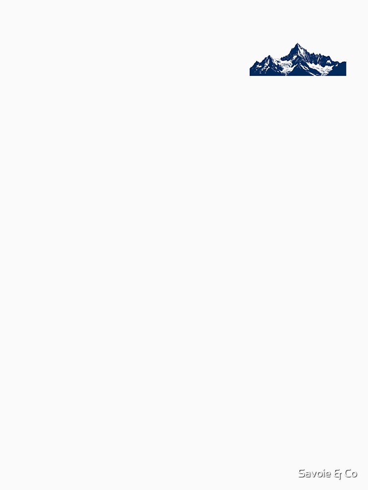 Minimalist Alpine Mountain Silhouette Small Logo Print by Savoie & Co